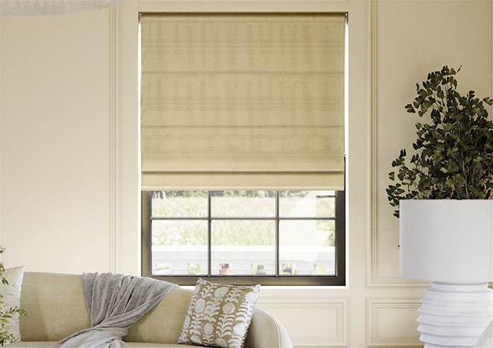 Lucerne Faux Silk, Alabaster - Roman Blind - Image 3